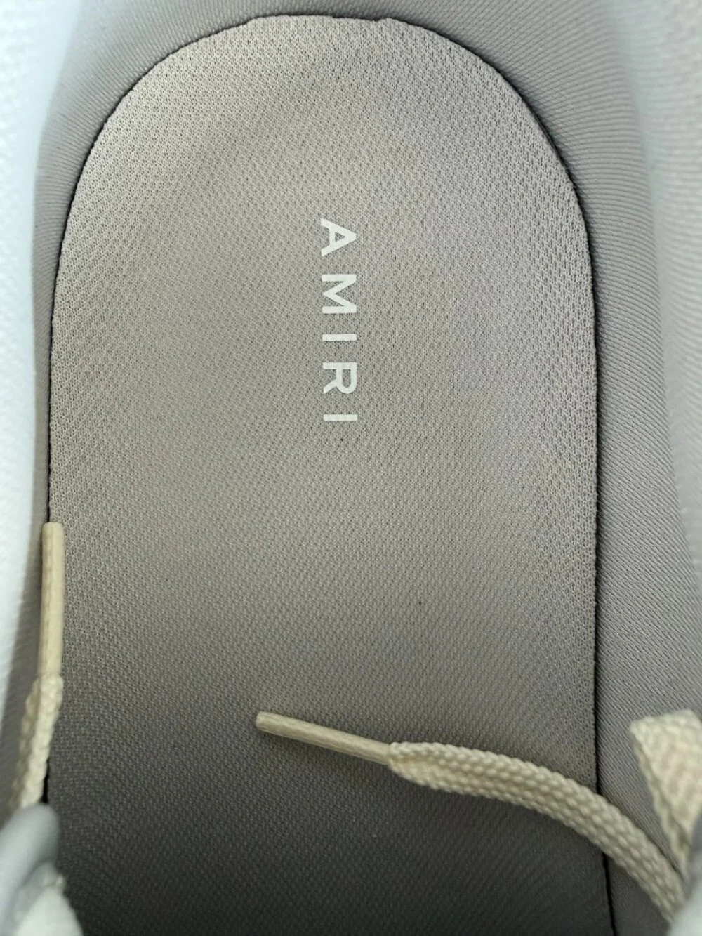 Amiri Grey & white Skel Low Top Sneakers
